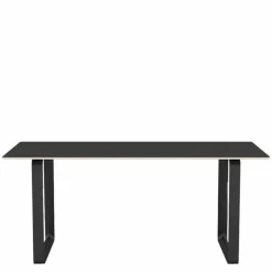 70/70 Zwart Linoleum Eettafel