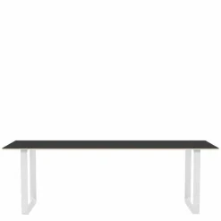 70/70 Zwart Linoleum Eettafel