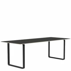 70/70 Zwart Linoleum Eettafel