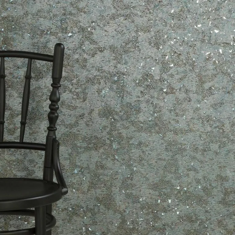 Bearded Leopard Behang Fossil Grey