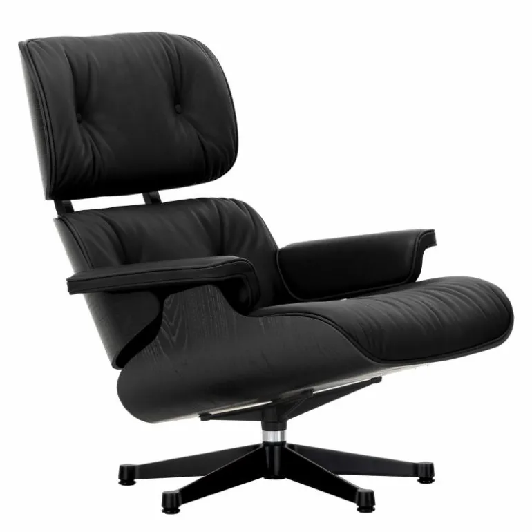 Eames Lounge Chair + Ottoman Leder