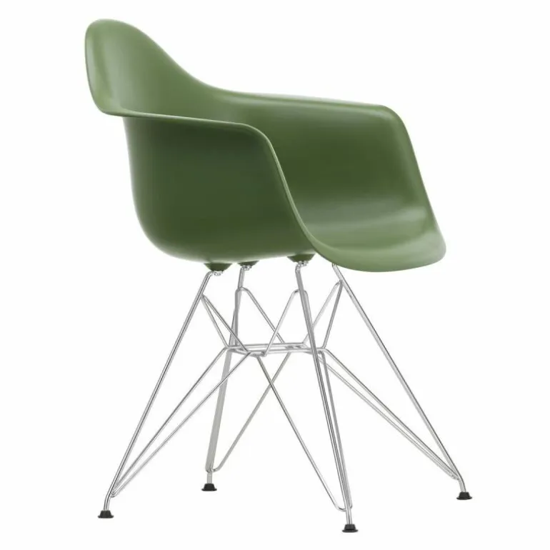 Eames Plastic Chair DAR Chroom Onderstel