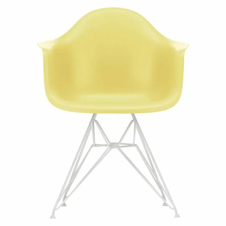 Eames Plastic Chair DAR Wit Onderstel