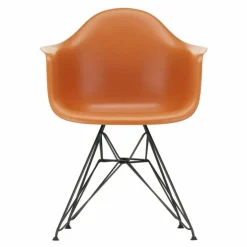 Eames Plastic Chair DAR Zwart Onderstel