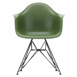 Eames Plastic Chair DAR Zwart Onderstel