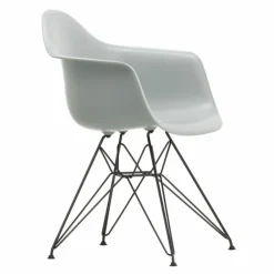 Eames Plastic Chair DAR Zwart Onderstel