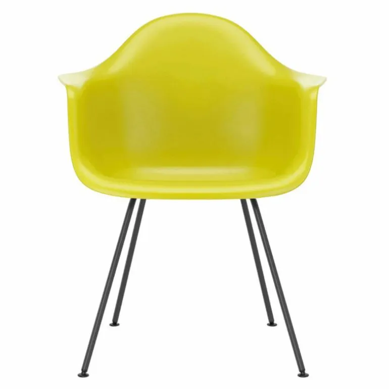 Eames Plastic Chair DAX Zwart Onderstel