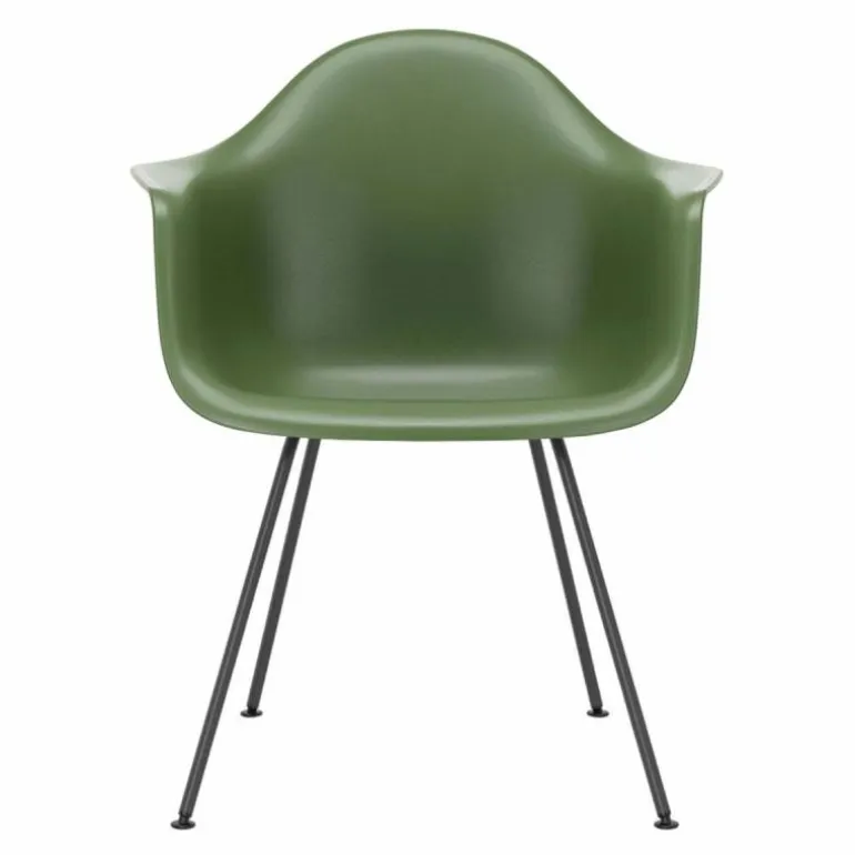 Eames Plastic Chair DAX Zwart Onderstel
