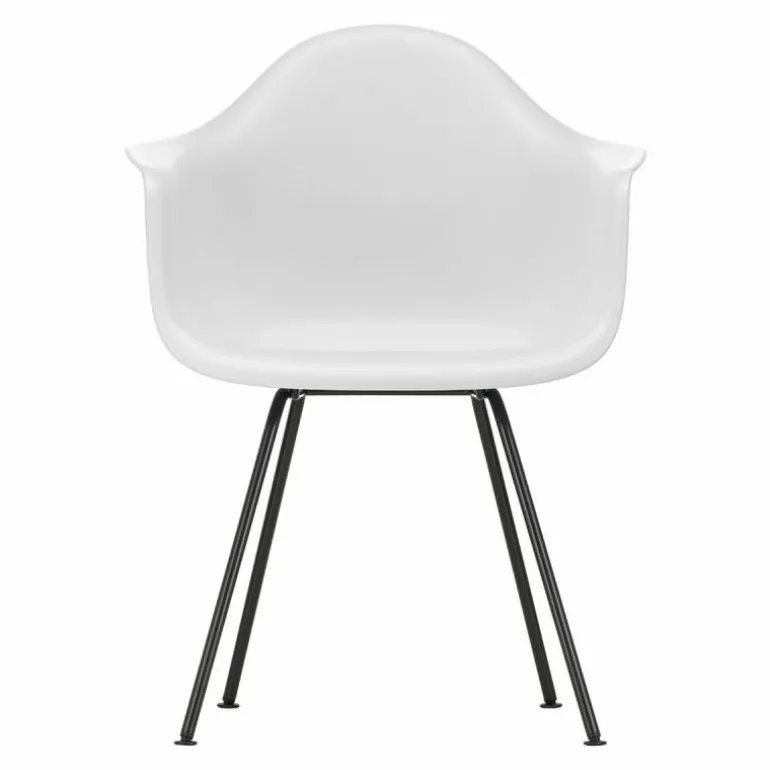 Eames Plastic Chair DAX Zwart Onderstel