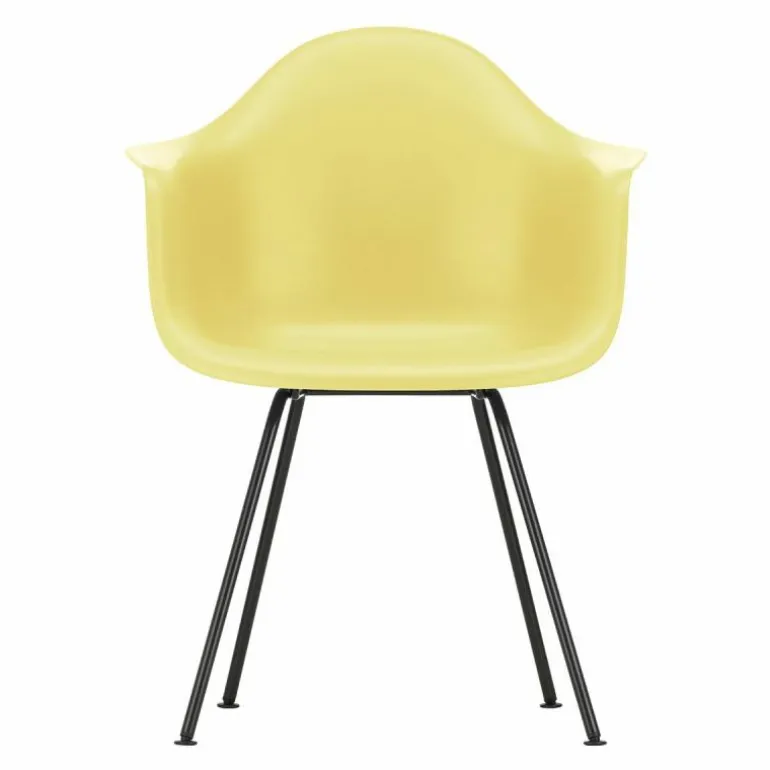 Eames Plastic Chair DAX Zwart Onderstel