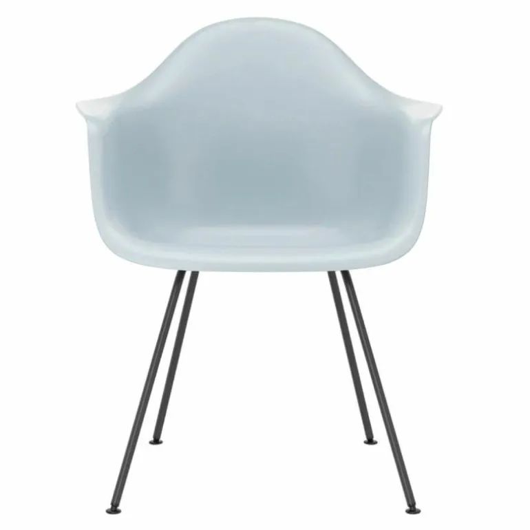 Eames Plastic Chair DAX Zwart Onderstel