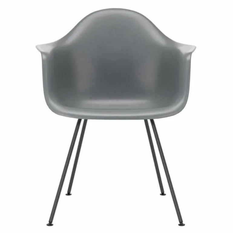 Eames Plastic Chair DAX Zwart Onderstel