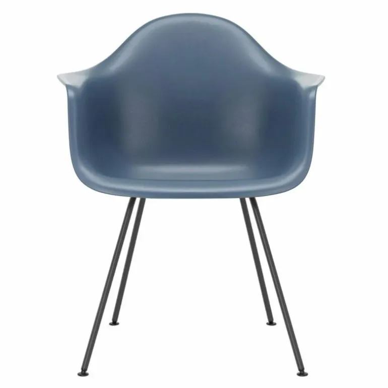 Eames Plastic Chair DAX Zwart Onderstel