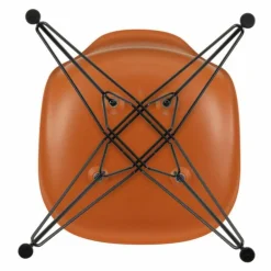 Eames Plastic Chair DSR Zwart
