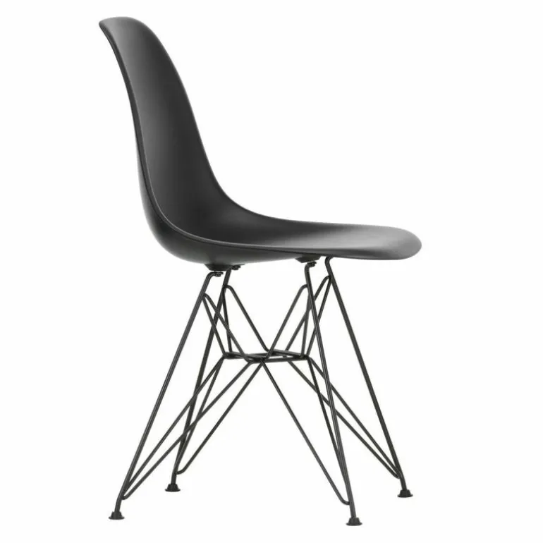 Eames Plastic Chair DSR Zwart