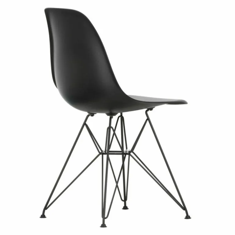 Eames Plastic Chair DSR Zwart