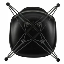 Eames Plastic Chair DSR Zwart