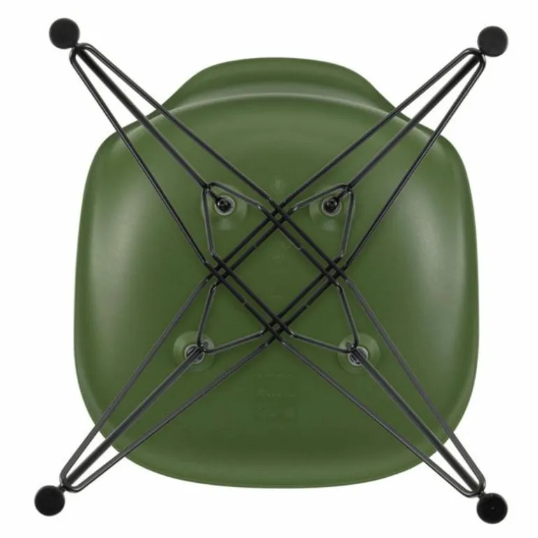 Eames Plastic Chair DSR Zwart