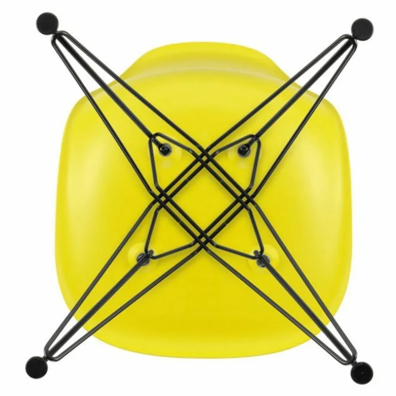 Eames Plastic Chair DSR Zwart