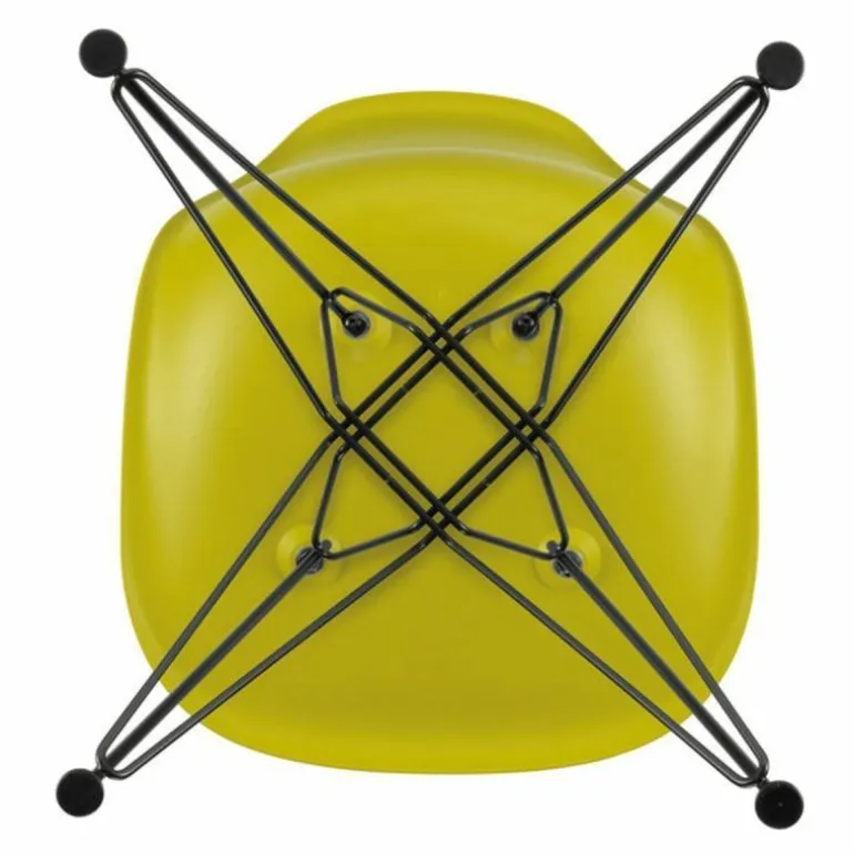 Eames Plastic Chair DSR Zwart