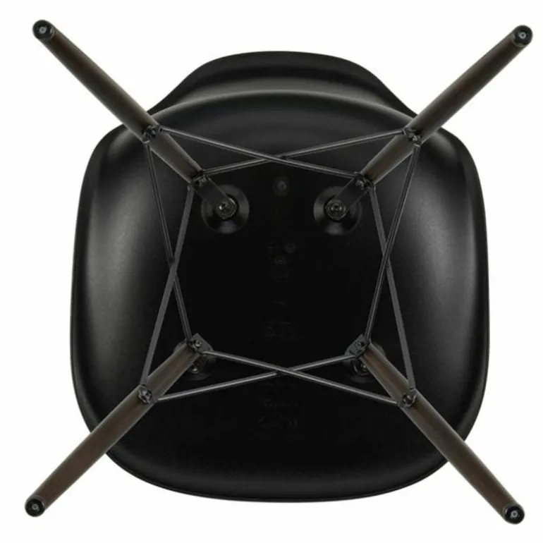 Eames Plastic Chair DSW Stoel Esdoorn Donker