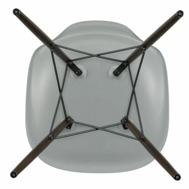 Eames Plastic Chair DSW Stoel Esdoorn Donker