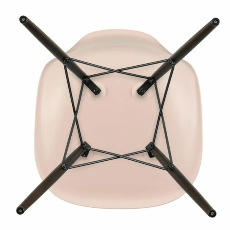 Eames Plastic Chair DSW Stoel Esdoorn Donker