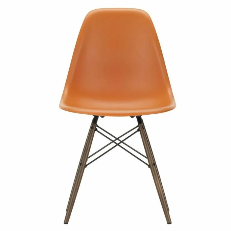 Eames Plastic Chair DSW Stoel Esdoorn Donker