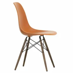 Eames Plastic Chair DSW Stoel Esdoorn Donker
