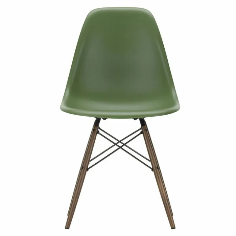 Eames Plastic Chair DSW Stoel Esdoorn Donker