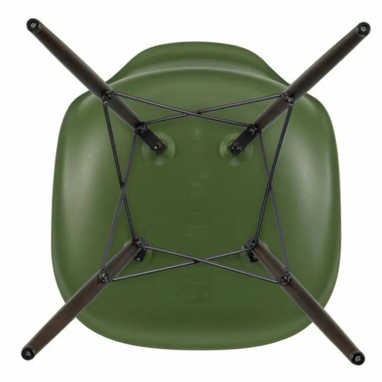Eames Plastic Chair DSW Stoel Esdoorn Donker
