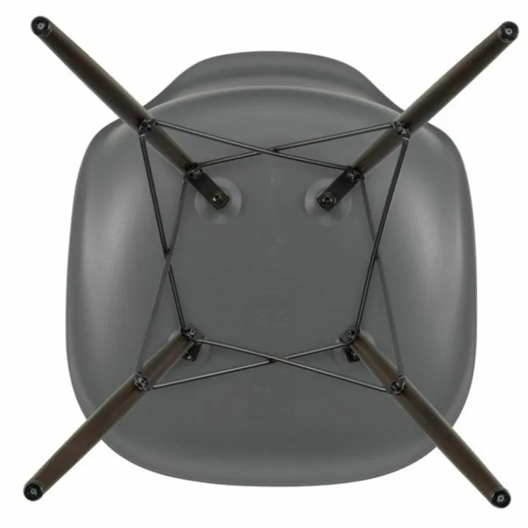 Eames Plastic Chair DSW Stoel Esdoorn Donker