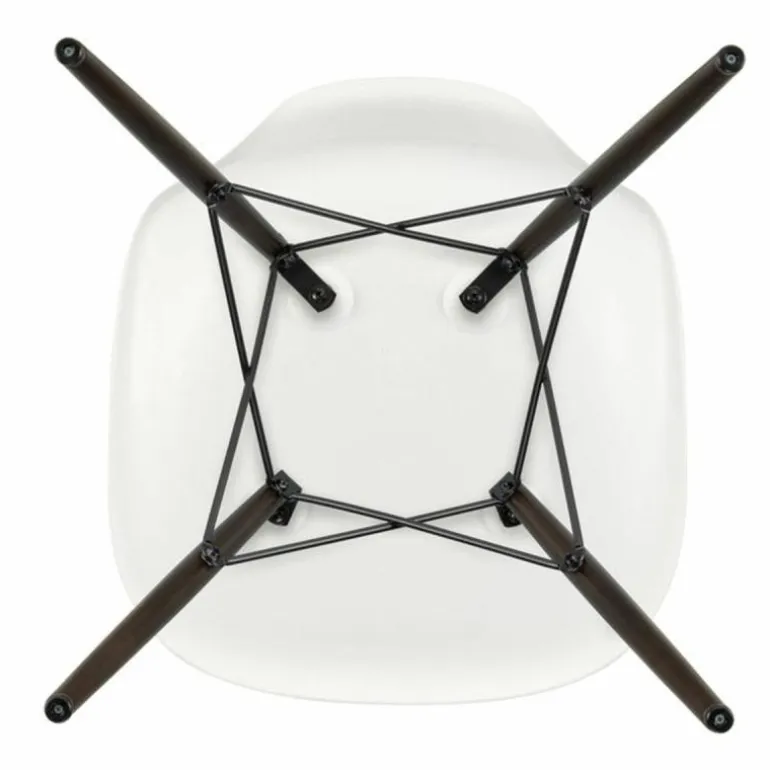 Eames Plastic Chair DSW Stoel Esdoorn Donker