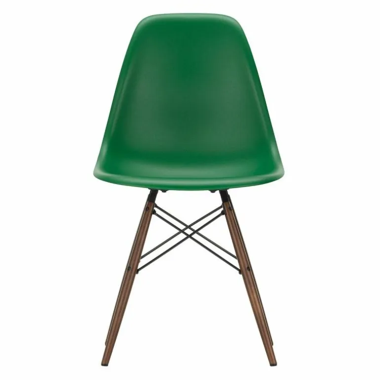 Eames Plastic Chair DSW Stoel Esdoorn Donker