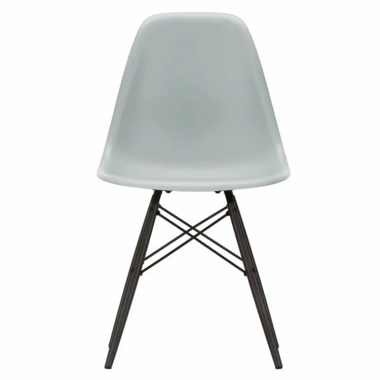 Eames Plastic Chair DSW Stoel Esdoorn Zwart