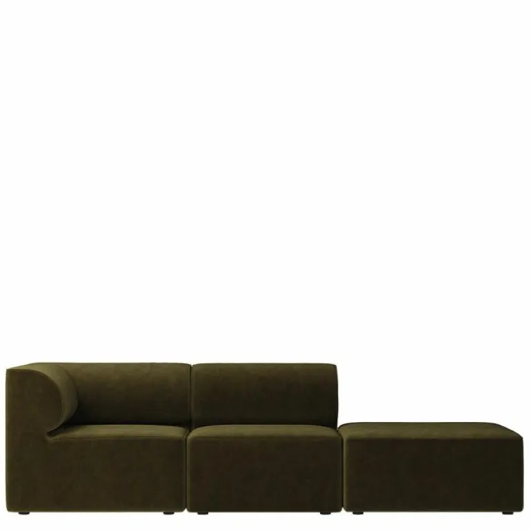 Eave Modular 3-zits Bank Met Poef