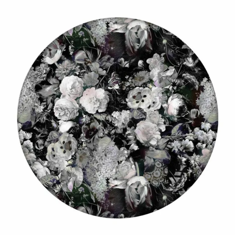 Eden Queen B&W Round Vloer- en Wandkleed