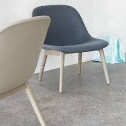 Fiber Fauteuil - Houten Onderstel
