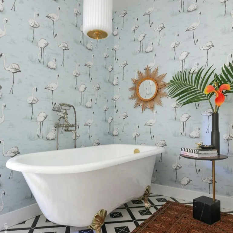 Flamingos Behang
