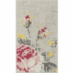 Flowers Natural Canevas Vloerkleed 80 x 145
