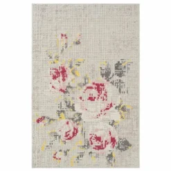 Flowers Natural Canevas Vloerkleed 200 x 300