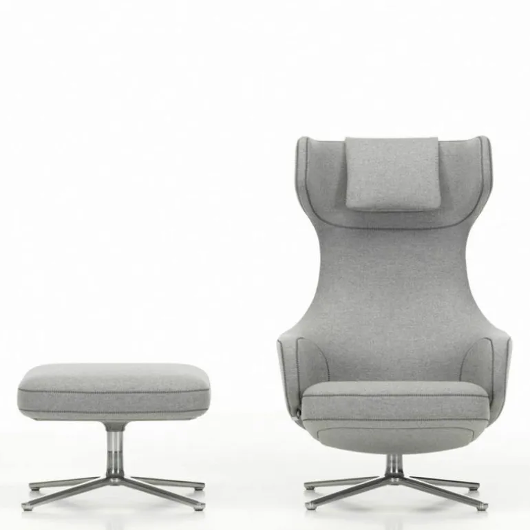 Grand Repos Loungestoel + Ottoman