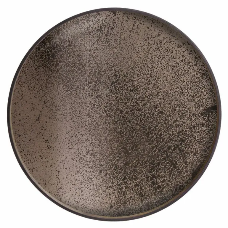 Heavy Aged Bronze Spiegel Dienblad