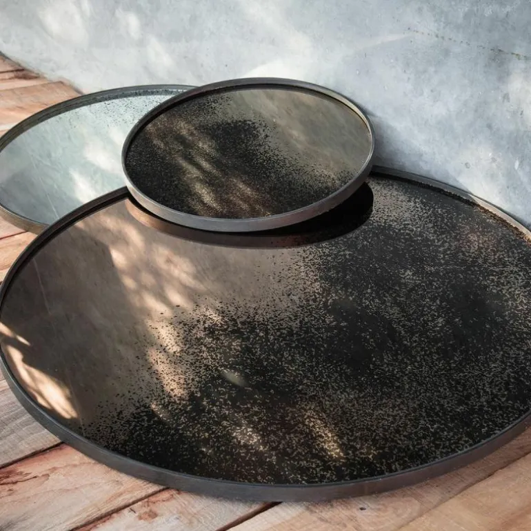 Heavy Aged Bronze Spiegel Dienblad