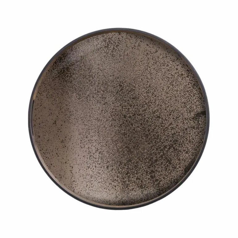 Heavy Aged Bronze Spiegel Dienblad