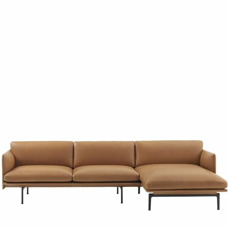 Outline Bank met Chaise Longue