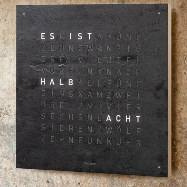 QLOCKTWO Earth 45 Creator's Edition Klok