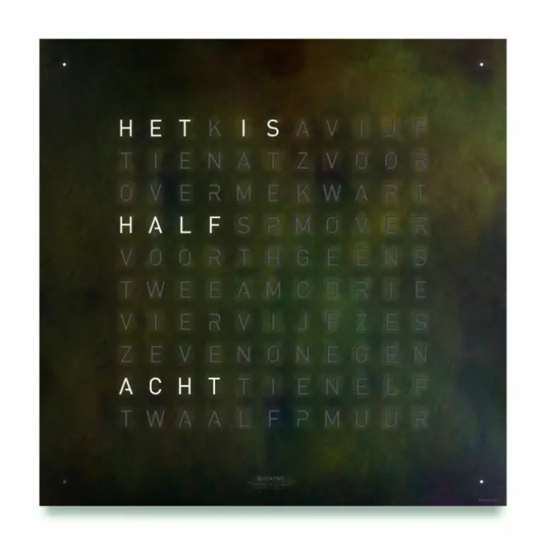 QLOCKTWO Earth 45 Creator's Edition Klok