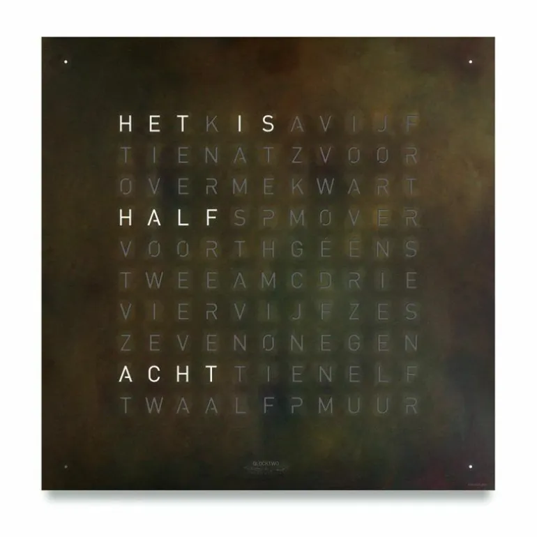QLOCKTWO Earth 45 Creator's Edition Klok