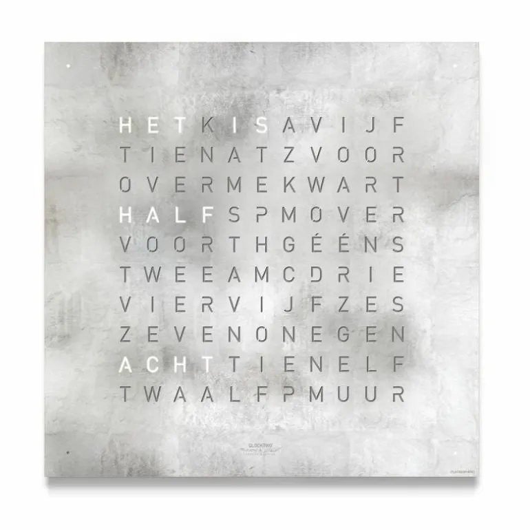 QLOCKTWO Earth 45 Creator's Edition Klok